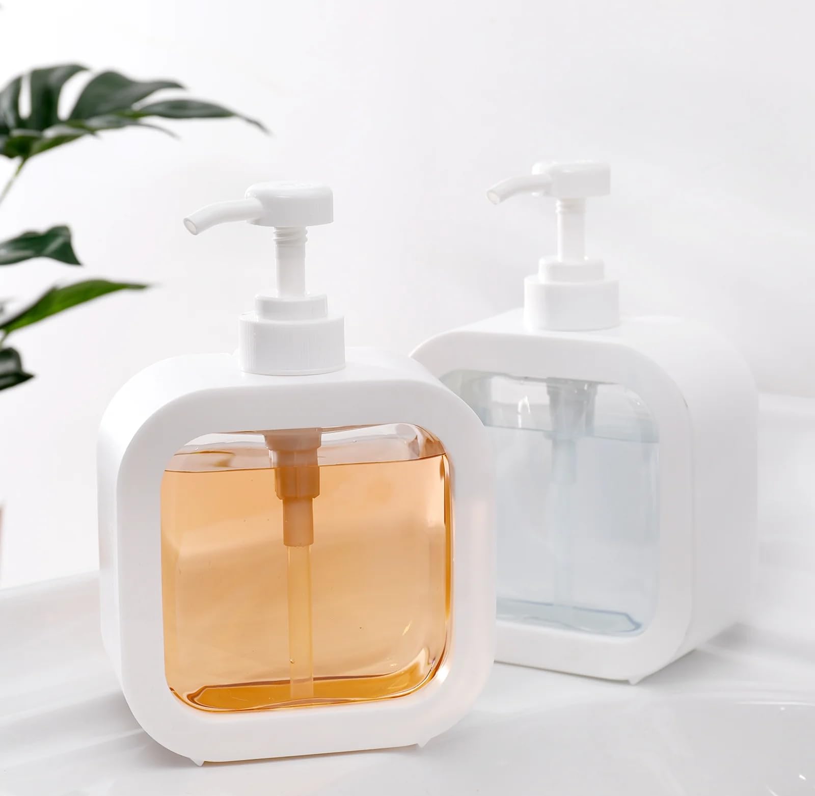 SHUTTLE ART 1 PCS Kitchen Hand and Dish Soap Dispenser Set, Soap Dispenser Bottle with Pump, Dispenser Bottle for Washing Up Liquid, Hand Wash, Shampoo, Lotion Dispenser Bottle for Kitchen & Bathroom-picture-40