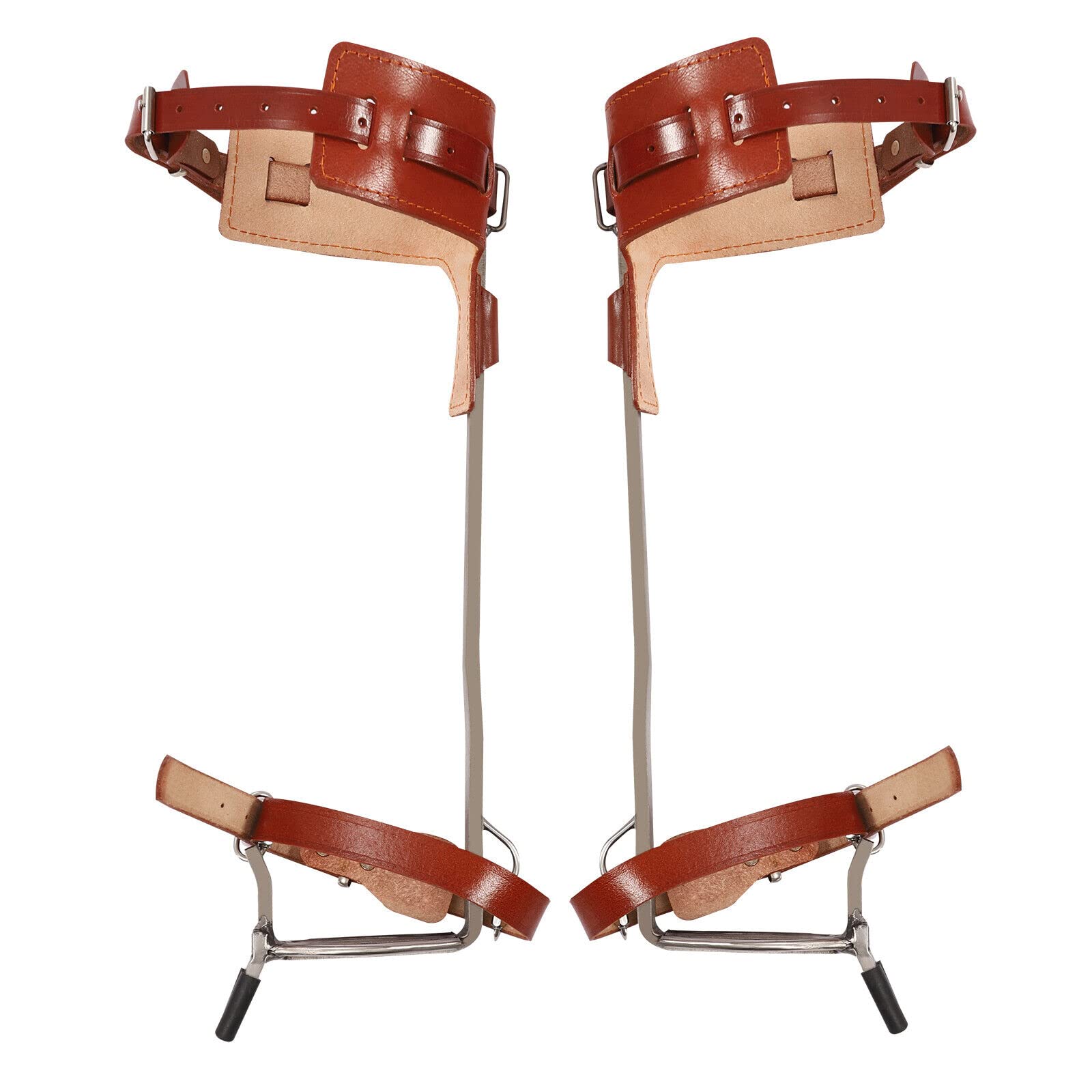 RIAHNEAH Tree Climbing Gear, Steel Hunting Tree Climbing Spikes, Height Adjustable Non-Slip Footrest Climbing Spikes, Outdoor Tree Climbing Enthusiasts of Equipment, Can Bear a Weight of 100kg