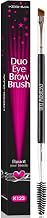 KESHIMA Eyebrow Brush Duo – Premium Angled Eye Brow Brush & Spoolie – Precision Eye Makeup Tool for Applying & Blending Powder, Gel & Liquids