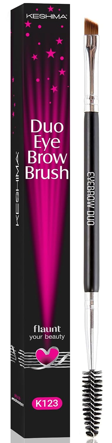 KESHIMA Eyebrow Brush Duo - Precision Eye Makeup Tool