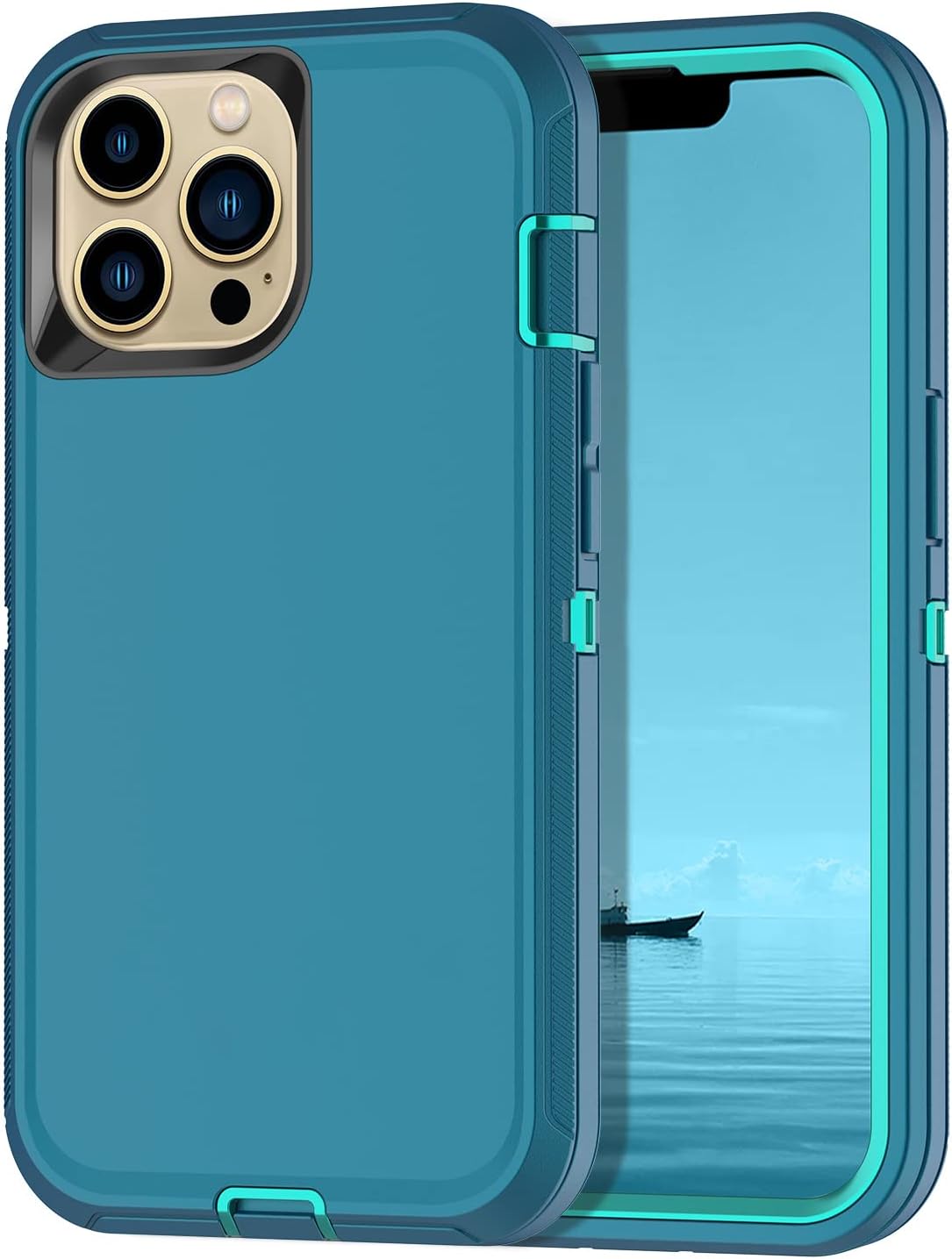 IHONVA for iPhone 13 Pro Max Case Shockproof Drop Proof 3