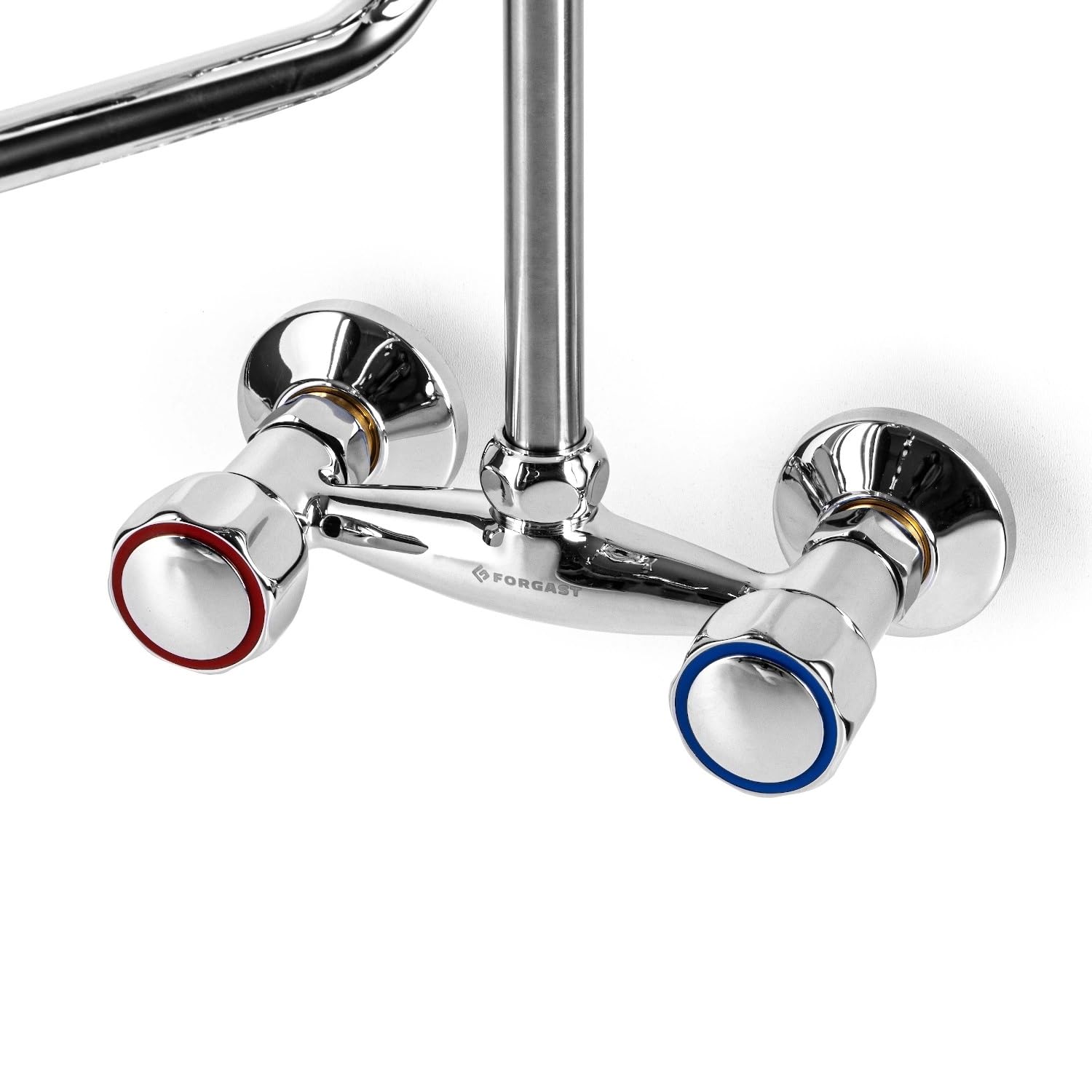 Grifo de pared con ducha y caño, Grifos para fregadero, Grifo de cocina, Montado en el fregadero, Para la cocina profesional, Funcionamiento duradero, Uso confiable, Versatilidad, Ergonomía