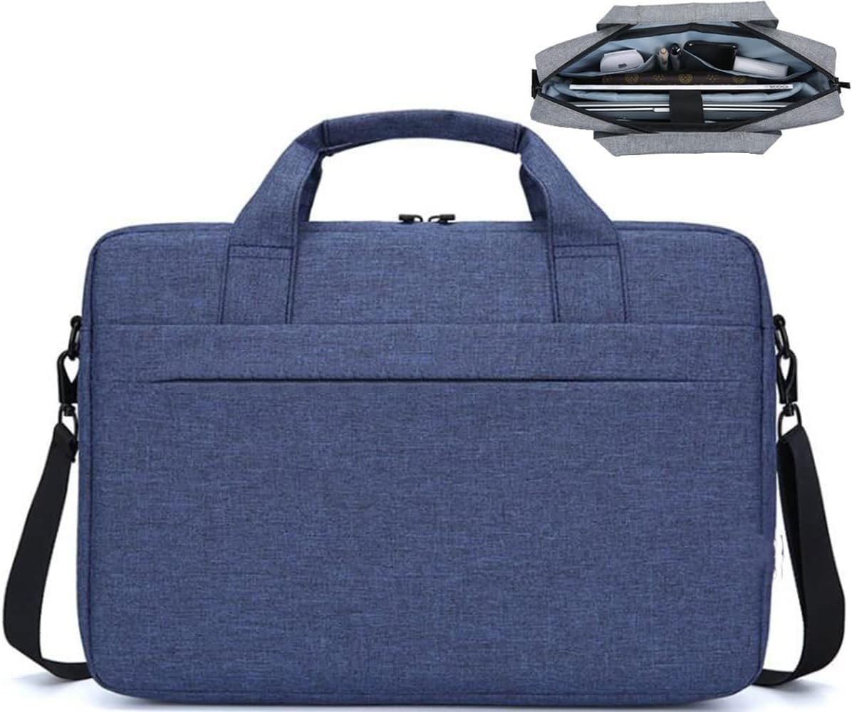 HirTa Unisex Req 15.6 Inch Messenger Shoulder Bag For Laptop Or Tablet, Sleek, Durable & Water-Repellent Fabric For Computer Accessories -Denim Blue (B0CY5FTF1V) Amazon Price History, Amazon Price Tracker