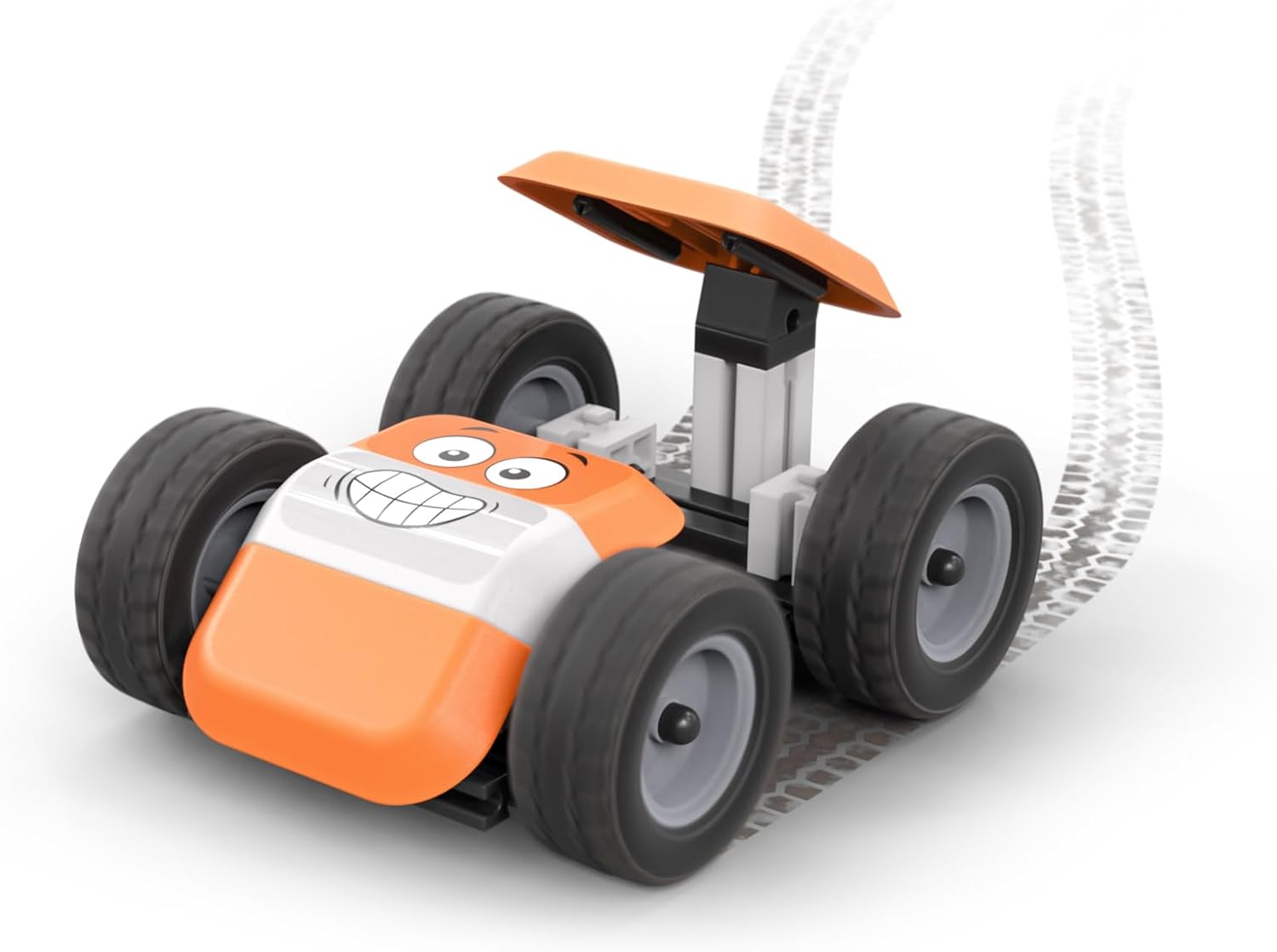 fischertechnik Junior Max 576101 – Solar Building Toy for Children, 10 Models, Educational Toy from 5 Years, Orange