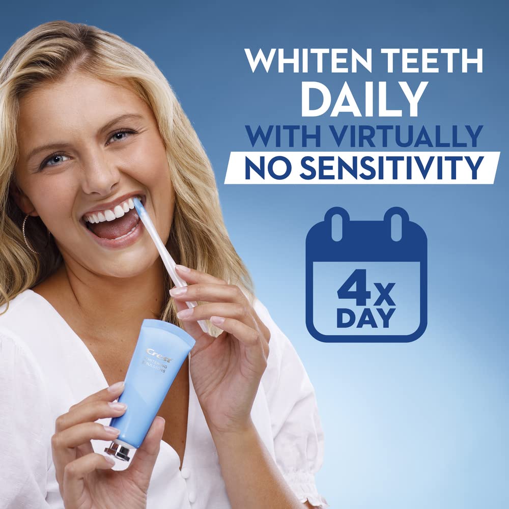 Olay Regenerist Vitamin C + Peptide 24 Brightening Face Moisturizer + Travel Size Whip Face Moisturizer and Crest Whitening Emulsions Leave-on Teeth Whitening Kit with Applicator (0.88 Oz)