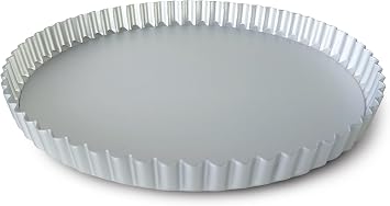 Guardini Professional Cake Tin with Removable Base Suitable for Intensive Use Recycled Anodised Aluminium Diameter 25 x 2.5 cm Colour Silver