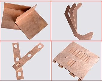 Copper Plate Sheet T 1mm x W 200mm x L 250mm, 1Pcs C110 99.9% T2 Pure Metal Copper Sheets Plates for Jewelry Crafts Repairs Electrical DIY