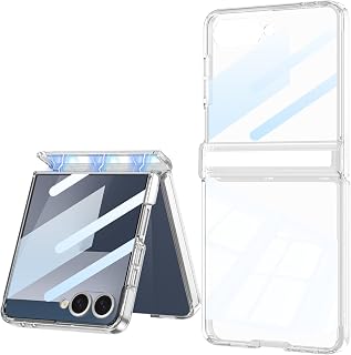 Midkart Magnetic Case Compatible with Samsung Galaxy Z Flip 7 Release 2025 Hinge Protection Front Glass Cover Anti-Yellowi... Price In India