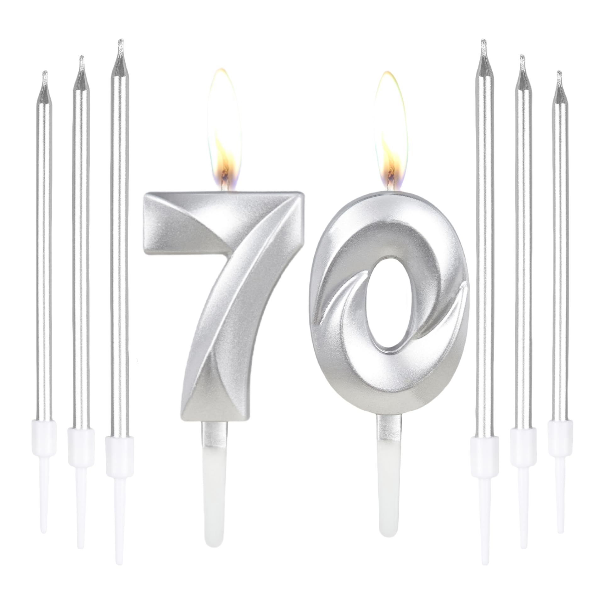 Compleanno Donna Set Di Candele Torta Per 70° Compleanno Oro Nero,70°  Decorazioni Di Compleanno Per Uomini,Candele Numero 70 Per Torta,oro Nero  Stella Torta Con 70 Anni, image size:1920x1920