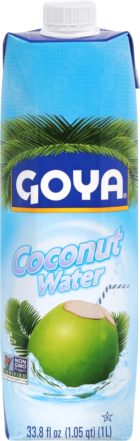 Goya Foods 100% Pure Coconut Water, 33.79 Ounce (Pack of 2)