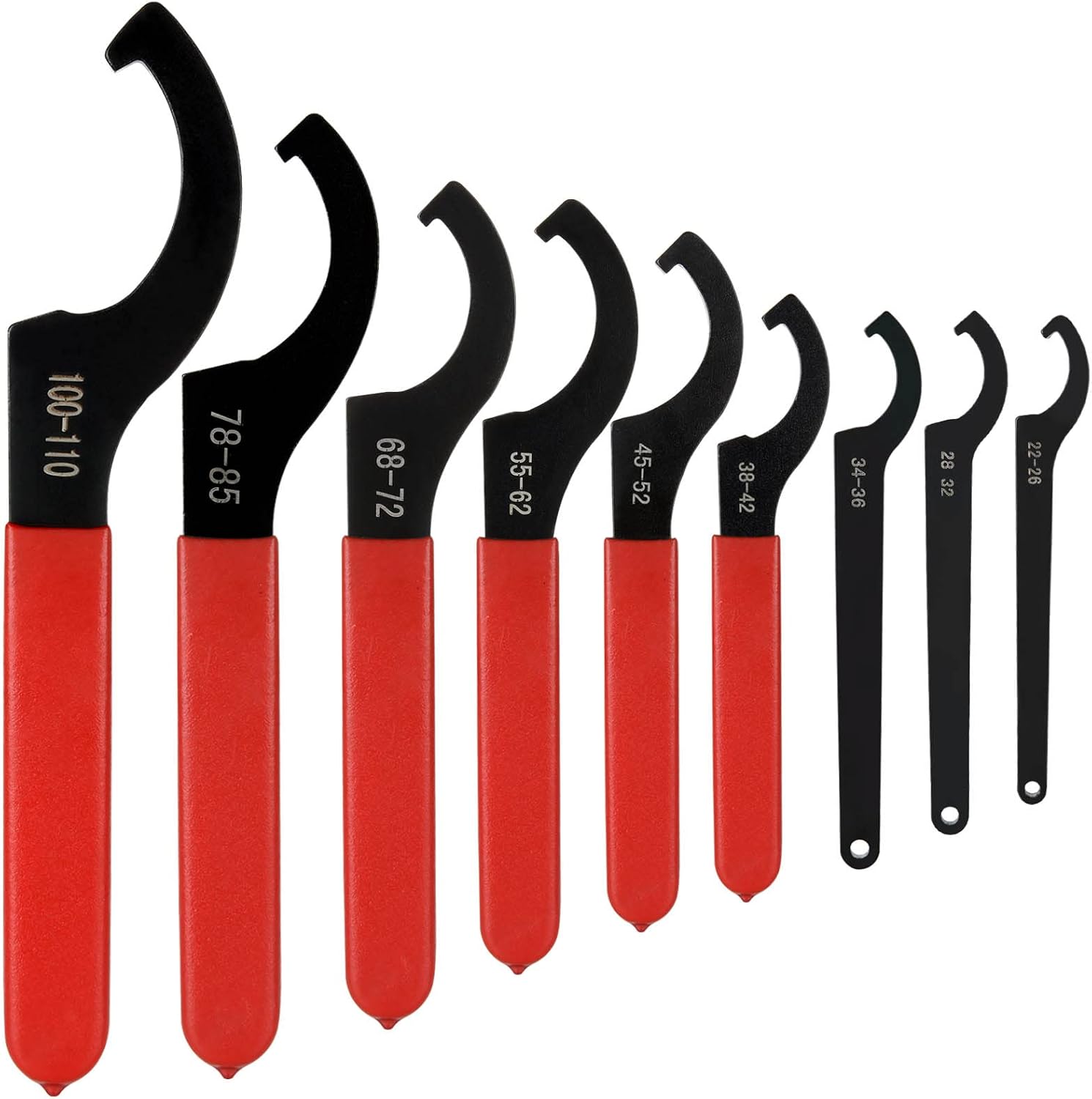 FVIEXE 9PCS Coilover Wrench Adjustable Spanner Wrench Set, Motorcycle