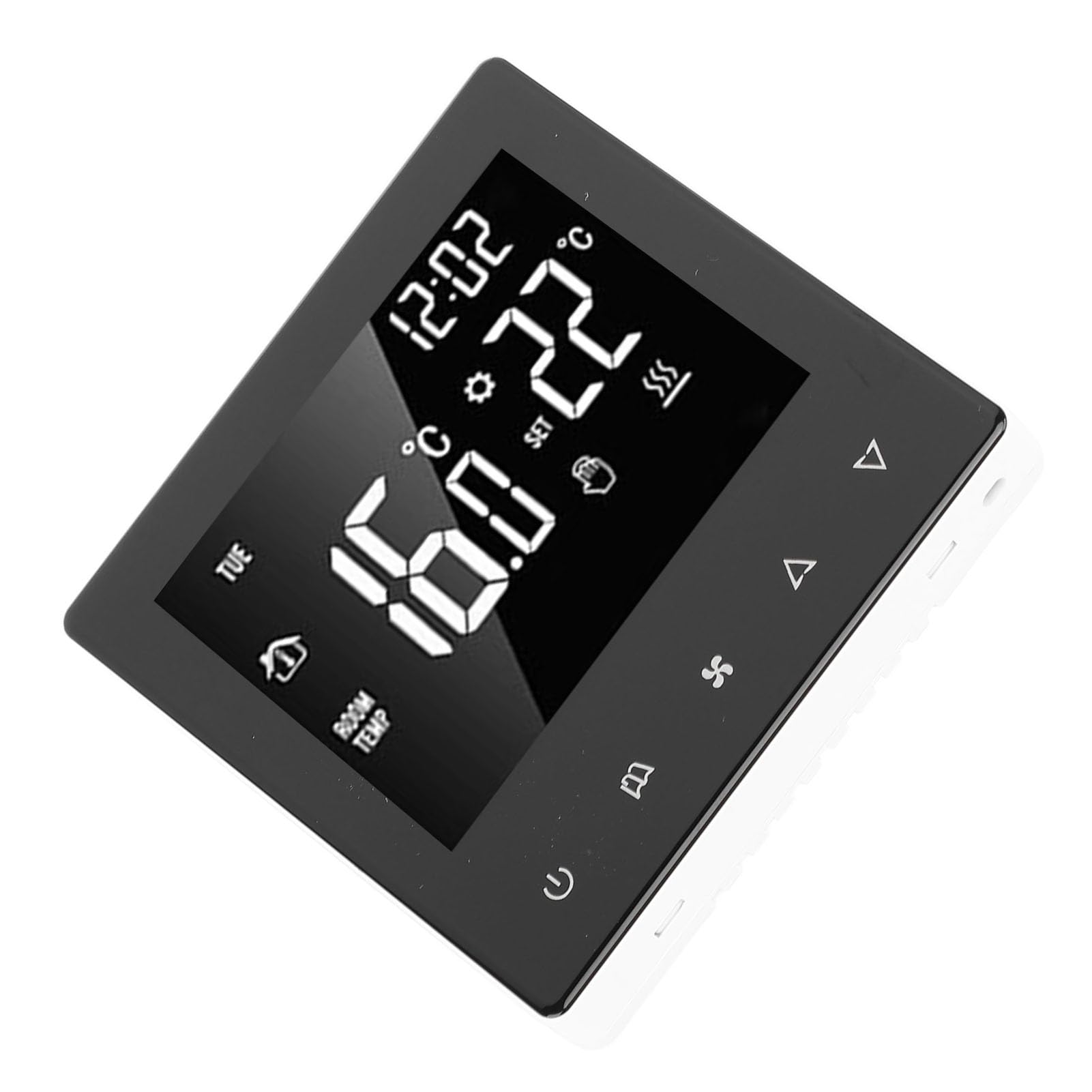 Marhynchus Termostato Digitale per Aria Condizionata e Riscaldamento, Pannello di Controllo ABS per PC con Display LCD e Funzione di Ventilazione, Impostazione della Temperatura da 5 a 35°C per