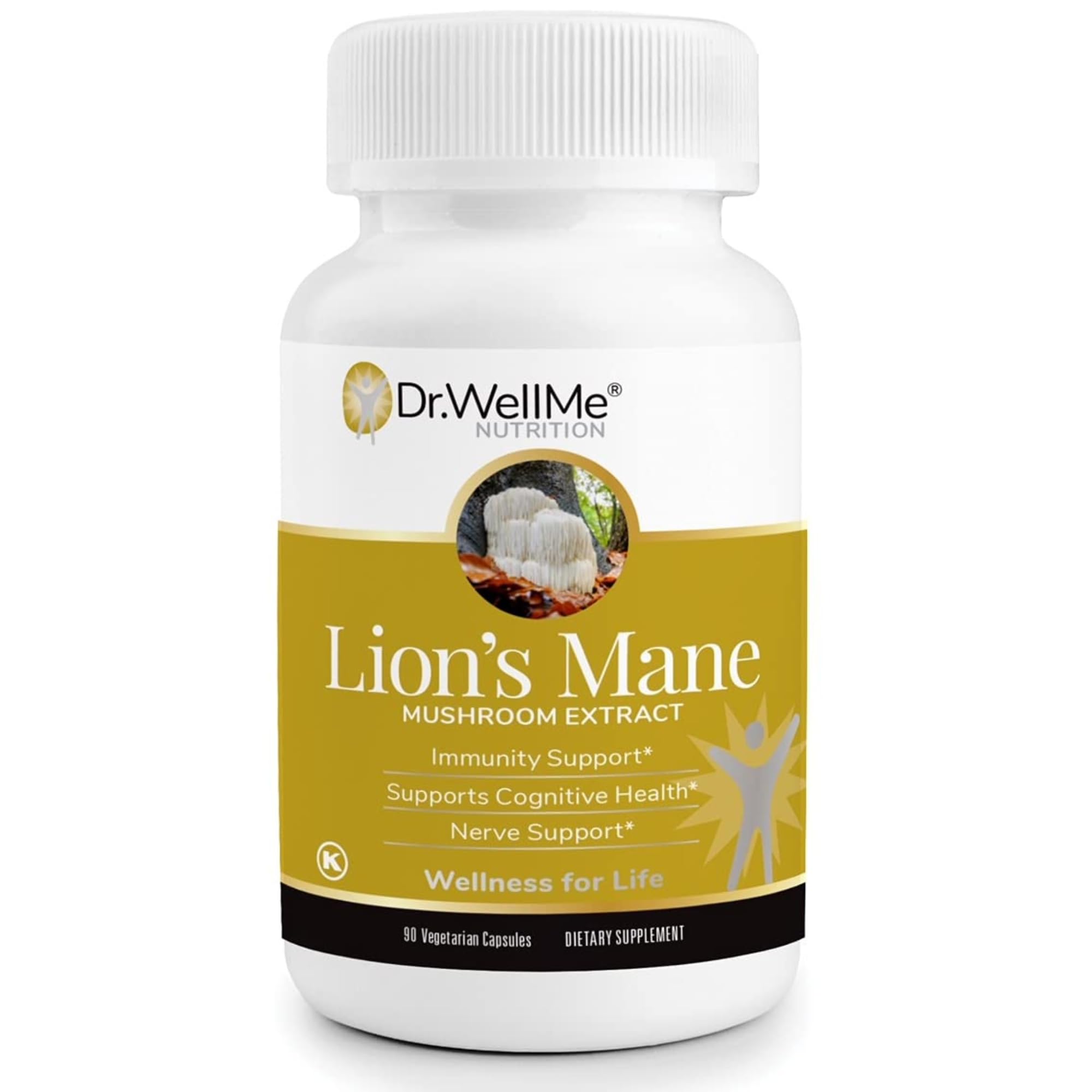 500mg Organic Lion's Mane Mushroom Capsules-90 Capsules
