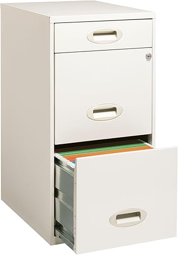 Miniatura 6 de Realspace Archivador vertical de 3 cajones de 18" D, blanco perla