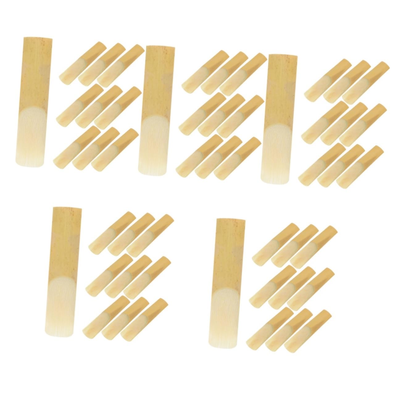 ibasenice 100 Pz Ancia Per Sassofono Ancia Del Sassofono Accessori Per Strumenti Ance Di Ricambio Per Sax Parte Del Ance Da 2,5 Sax Dello Strumento Di Canna Yellow