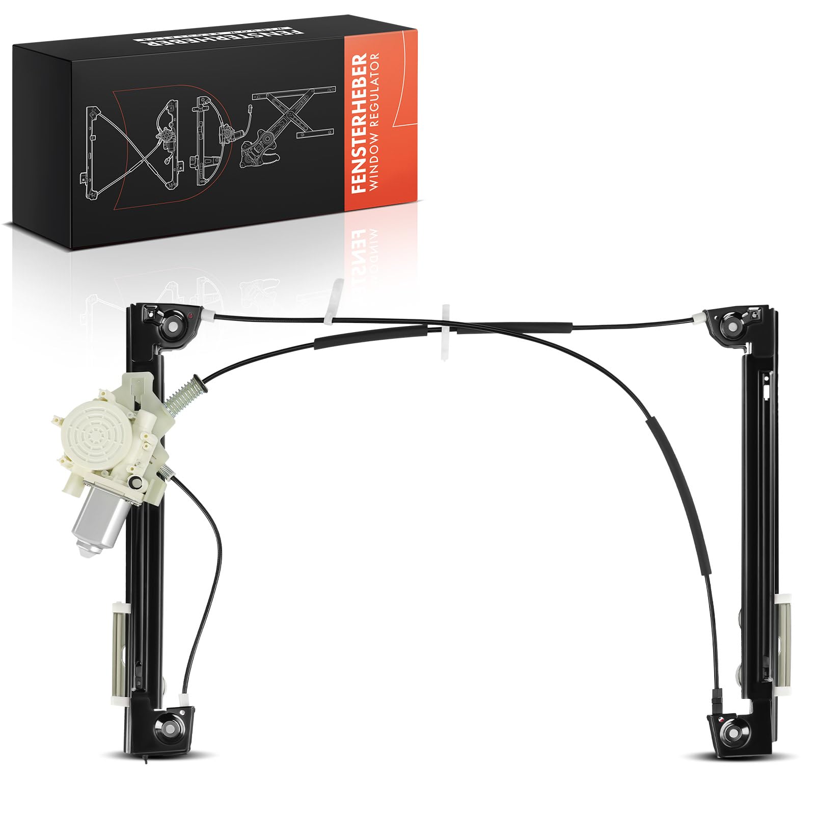 Frankberg Alzacristallo Elettrico con Motore 2-Poli Anteriore Sinistro Compatibile Mini R52 R50 R53
