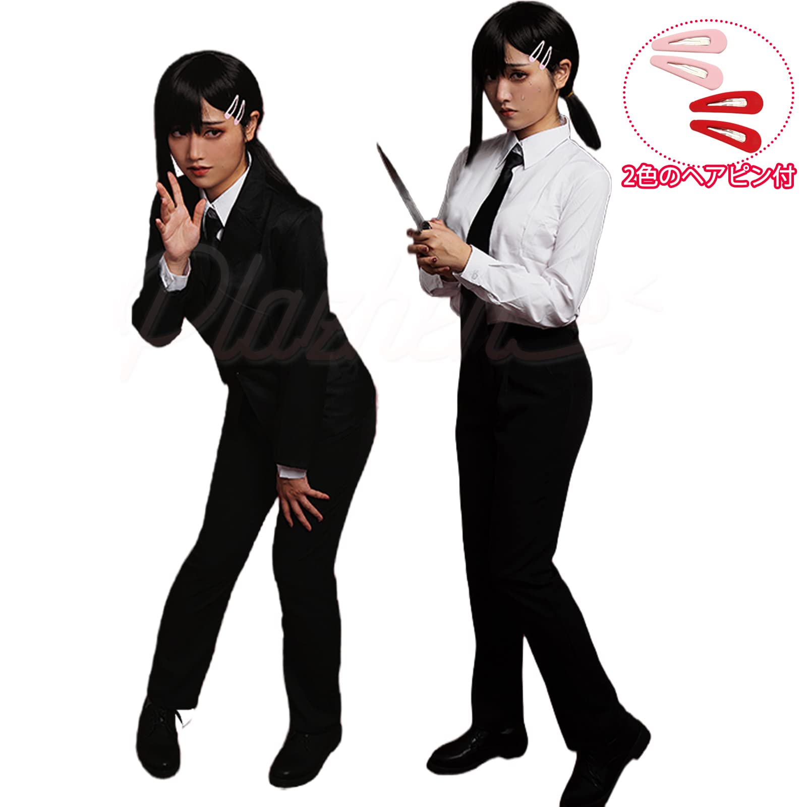 Sサイズ チェンソーマン マキマ レゼ コスプレ 衣装 セット ウィッグ付☆ Sサイズ チェンソーマン マキマ レゼ コスプレ 衣装 セット