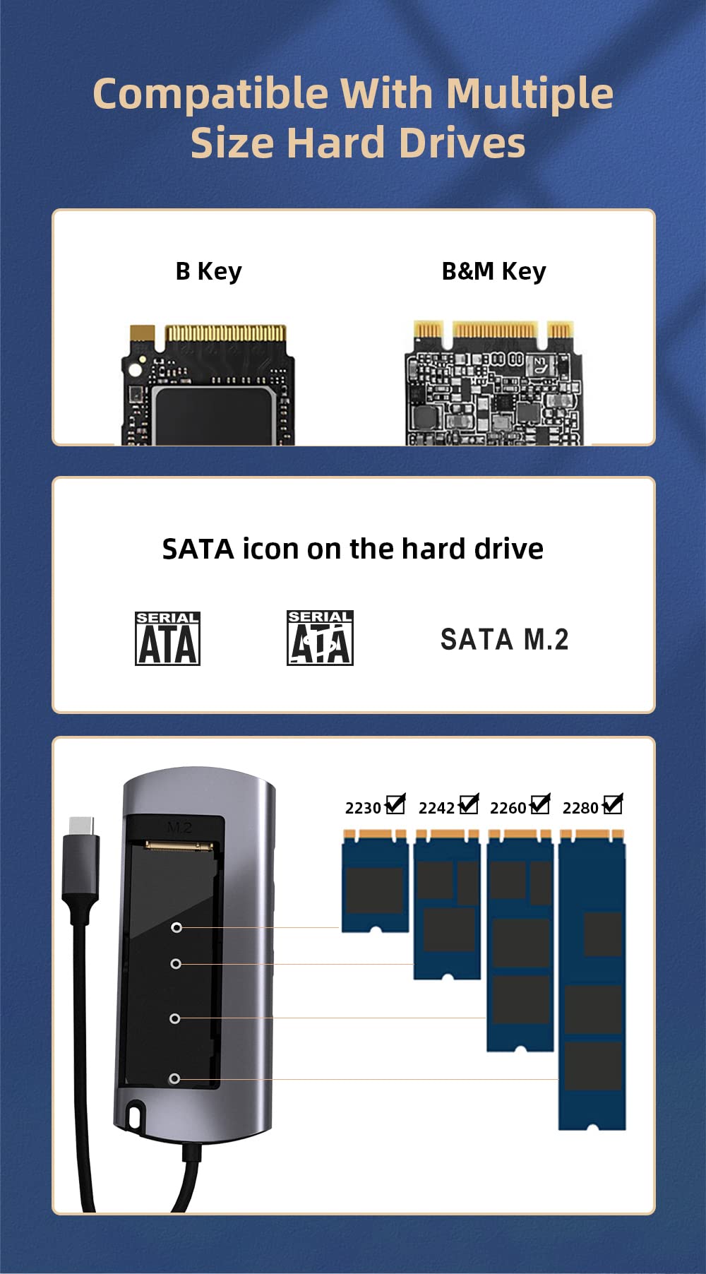 Netac Aluminiowa obudowa do M.2 SATA 6 w 1 - wejście (1xUSB-C, 1xPD Recharge), wyjście (2xUSB3.0-A, 1xHDMI, 1xRJ45, 1xM.2 SATA)