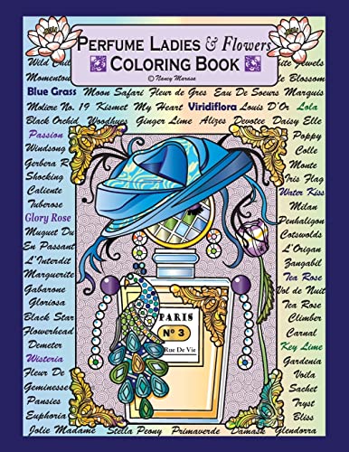 Perfume Ladies & Flowers: Coloring Books