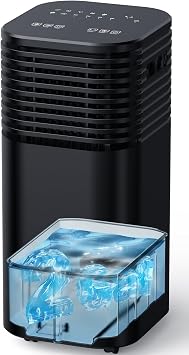 Windowless Air Conditioner, Swamp Cooler with 4 Modes & 3 Speeds, 15H Timer for Smart Auto-off, 2-Gal Tank for 20H Cooling, Remote, 120 Oscillating Portable Air Conditioners No Hose Needed