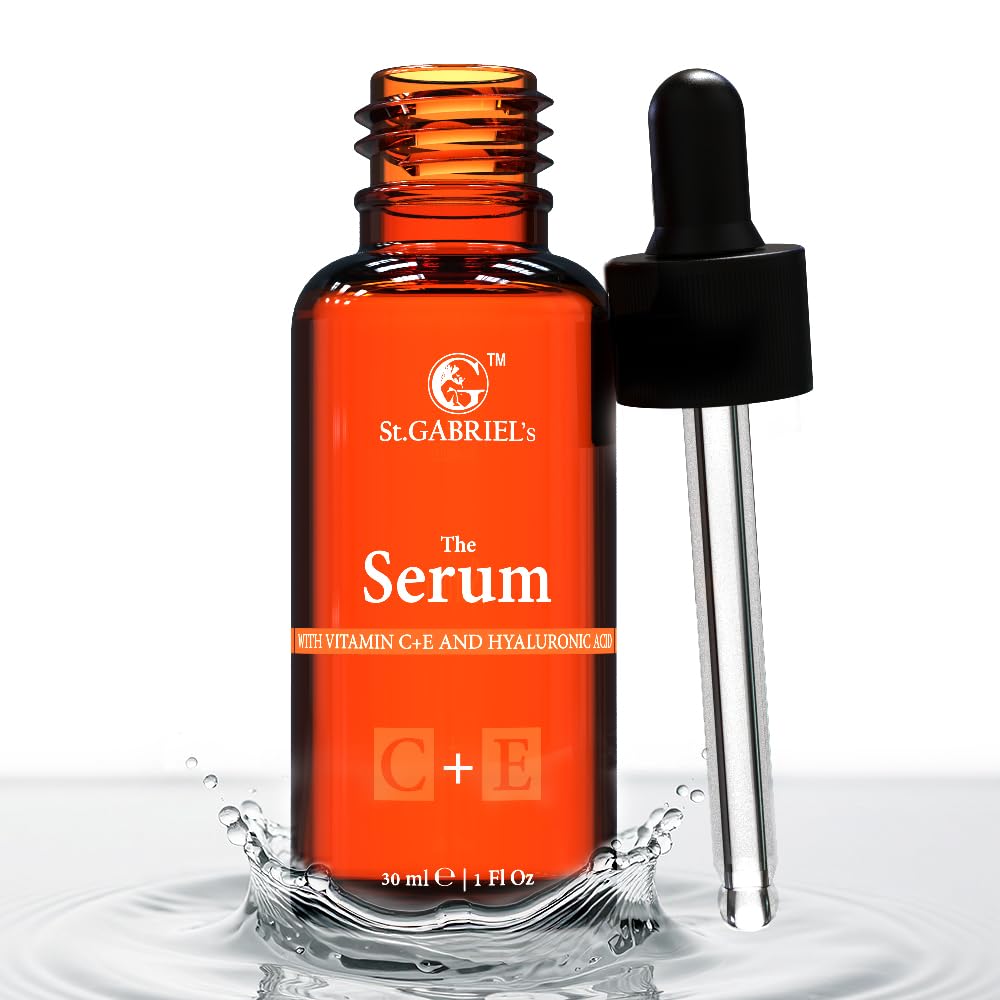 The Serum C+E by St.GABRIEL’s – Anti-Aging Face Treatment with Vitamin C & E, Hyaluronic Acid for Deep Hydration, Dark Spot Correction, Fine Lines & Wrinkles, Radiance Boost, Vegan Skin Repair