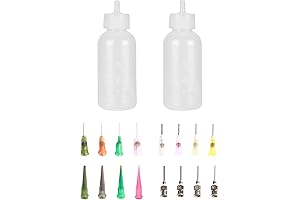 Henna Applicator Bottle | Soft Squeeze Body Art Craft Dispensing Syringe Bottles