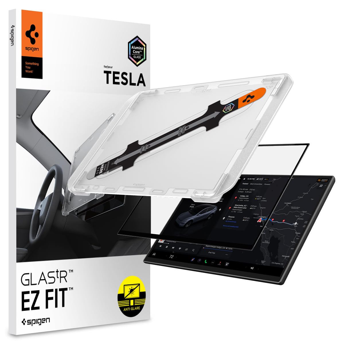 Amazon.com: Spigen AluminaCore Tempered Glass Screen Protector