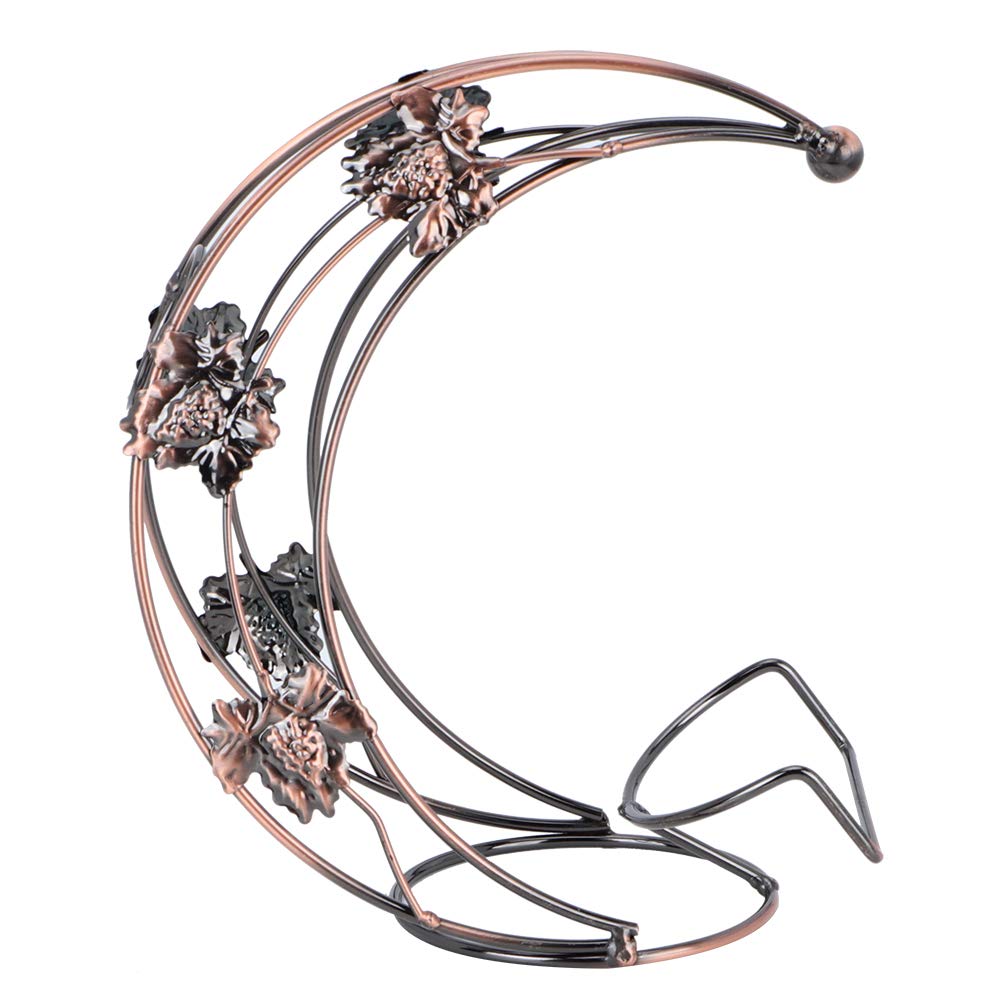 Yolispa , Display Rack Rack Iron Rack Style Iron Red Rack Shelf Display Stand izer for Home Hotel Rack Red Stand