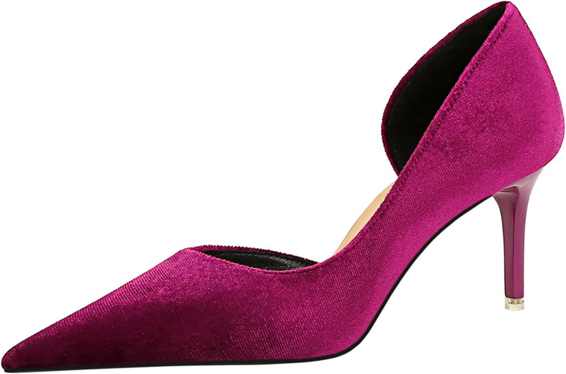 Suede High Heels for Women, Pointed Stilettos Ladies Dress Pumps for Party, Daily Life, Work, Prom