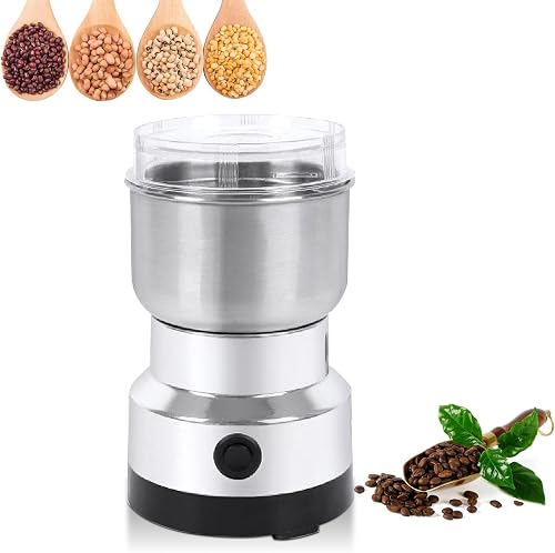 Electric Smash Machine Multifunction Small Food Grinder Grain Grinder Mini Home Grinder for Nuts Seasoning Coffee Beans Spices Herbs Dry Materials Mill Powder
