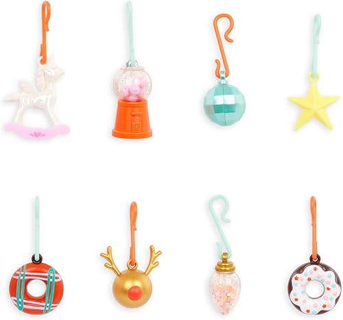 Miniatura 10 de Glitter Girls Juego de muñecas posables de 14 pulgadas - Cabello castaño y ojos marrones - Árbol de Navidad, adornos y atuendo de vacaciones -