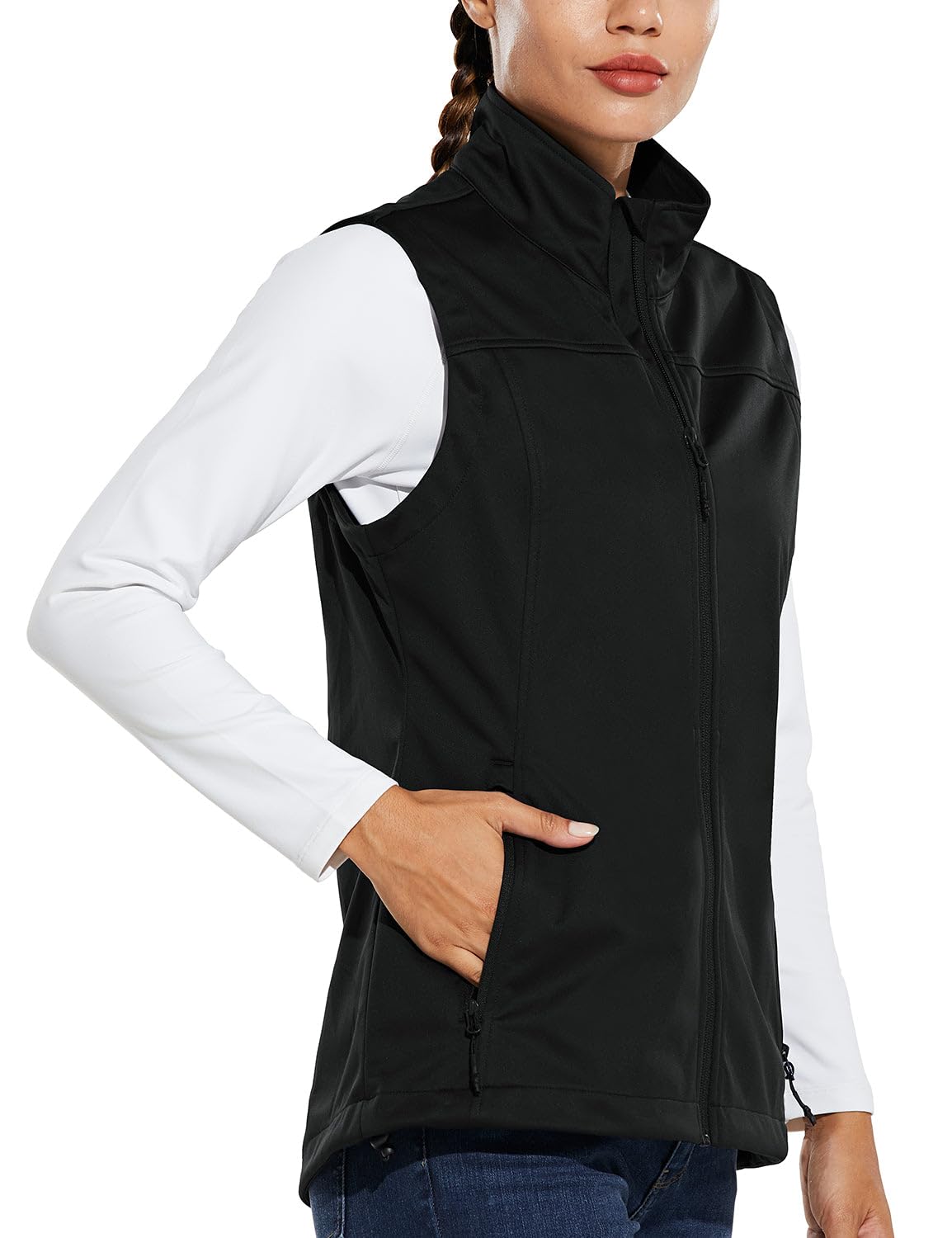 Women's Lightweight Running Vest Sleeveless Softshell Jacket