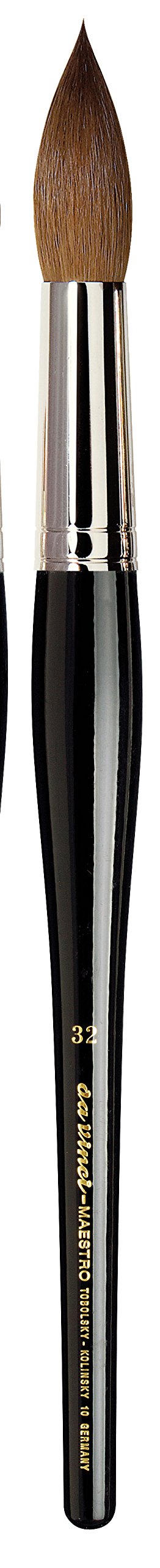 da Vinci Watercolor Series 10 Maestro Paint Brush, Round Kolinsky Red Sable, Size 32