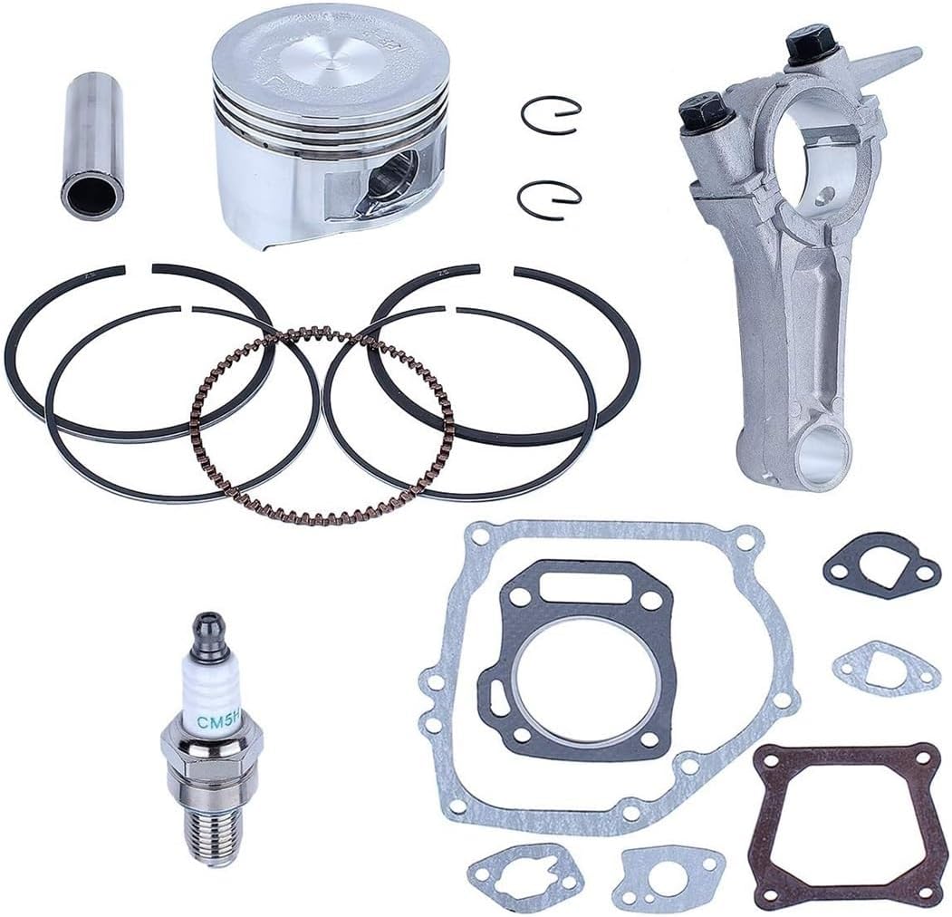 68mm Piston Kit with Connecting Rod Full Gasket Set for GX160 5.5 hp Generator Engine Motor Replacement Parts