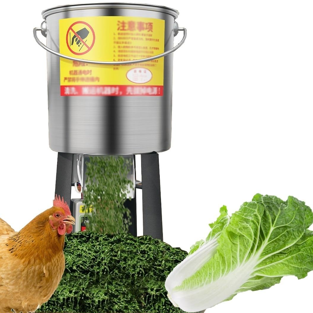 Robot Culinaire En Acier Inoxydable 550-1000 W, Robot Culinaire Et Hachoir Avec 4 Lames Supplémentaires, Hachoir À Légumes, Équipement Agricole For Poulet, Canard, Cochon(750W)