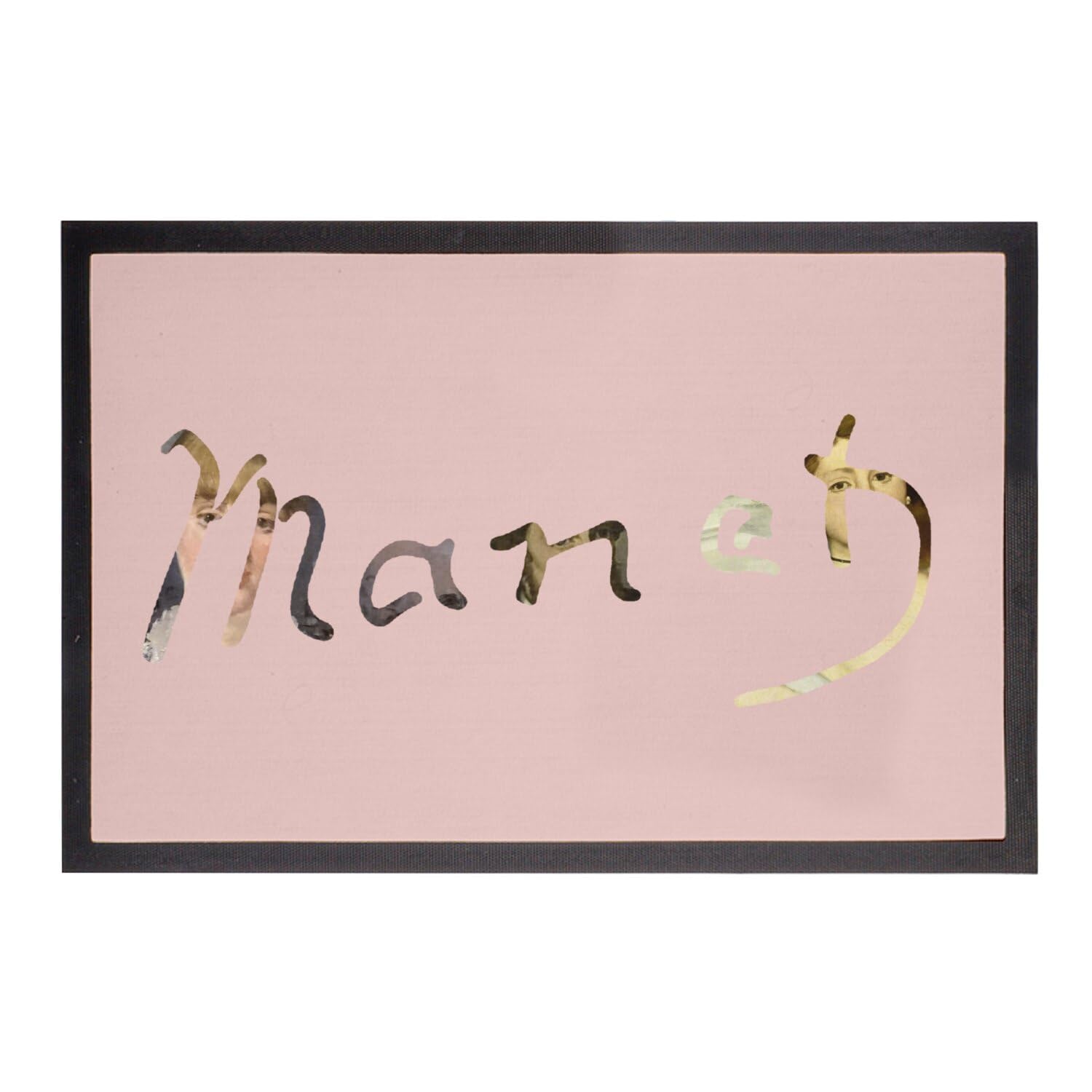 Paillasson Rose Manet : cadeau idéal pour crémaillère et passionnés d'art original