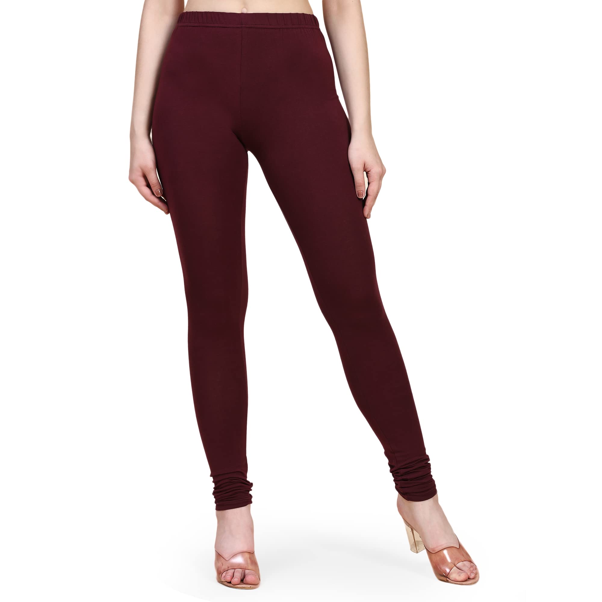 Ultra Soft Cotton Churidar Leggings for Womens-image-44