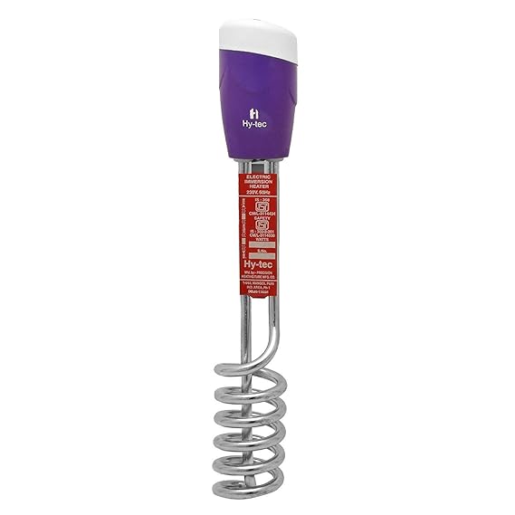 Hy-tec 2000W Pure Copper Immersion Water Heater Rod with Full Water Proof & Shock Proof (Red/Purple)