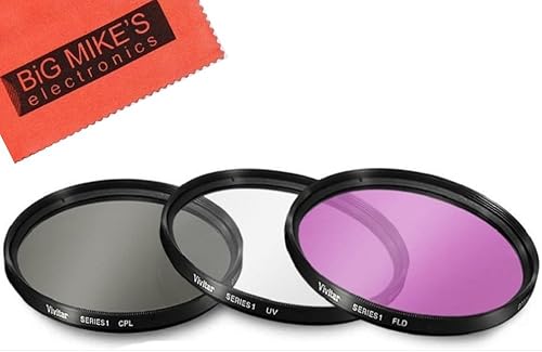 Kit de filtro de 1.594 in (UV-CPL-FLD) para cámara Sony Alpha ZV-E10, A5000, A5100, A6000, A6100, A6300, A6400, A6500, NEX-5TL, NEX-6 con Sony