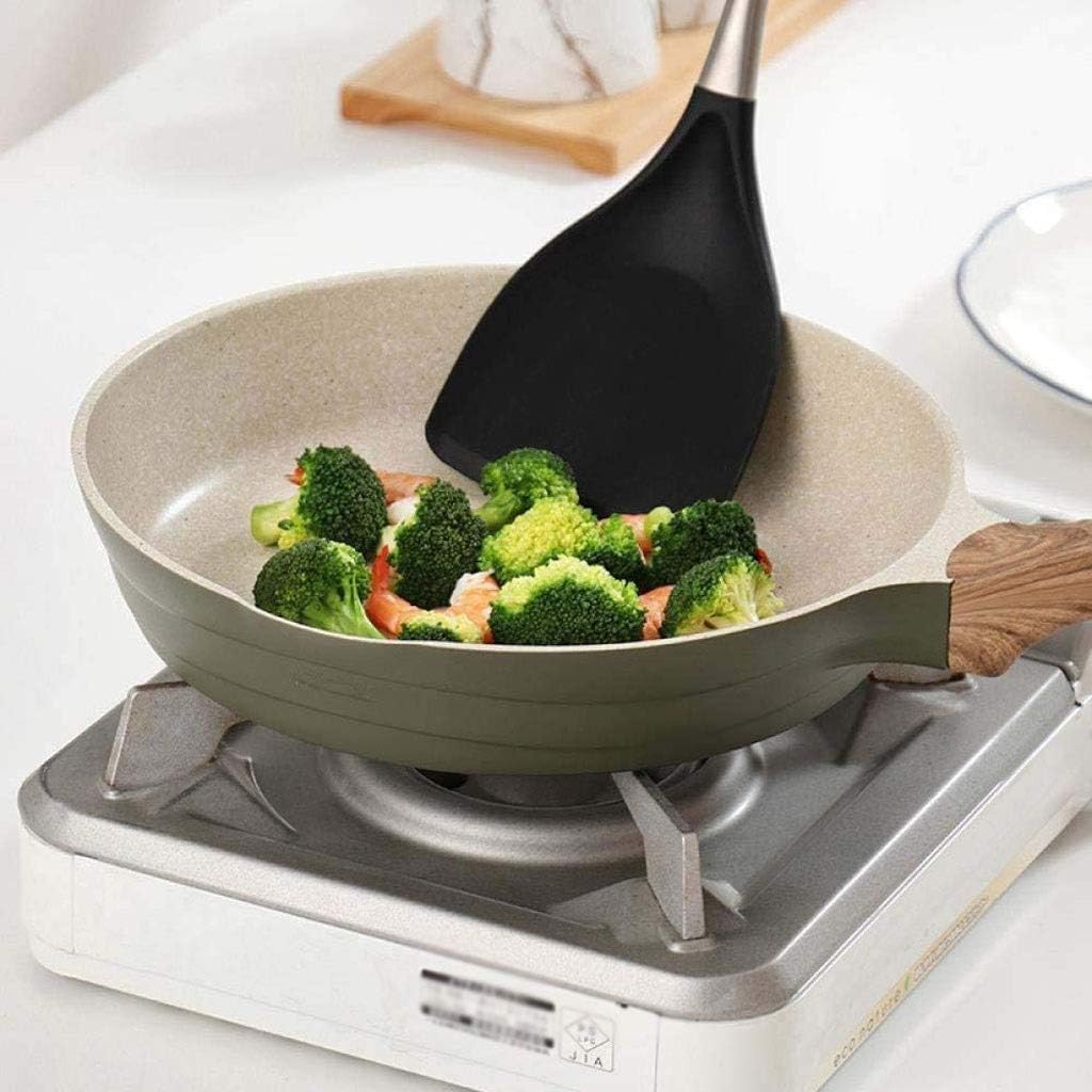 HBJWOV Green Pot - Maifan Stone Coated Non-Stick Pot, Household Pot with Corrugated Design