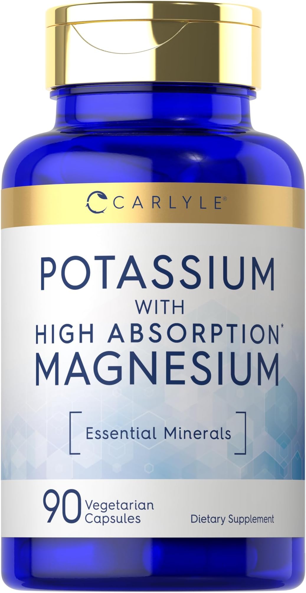 Amazon.com: Carlyle Potassium Magnesium Supplement | 90 Capsules | High ...