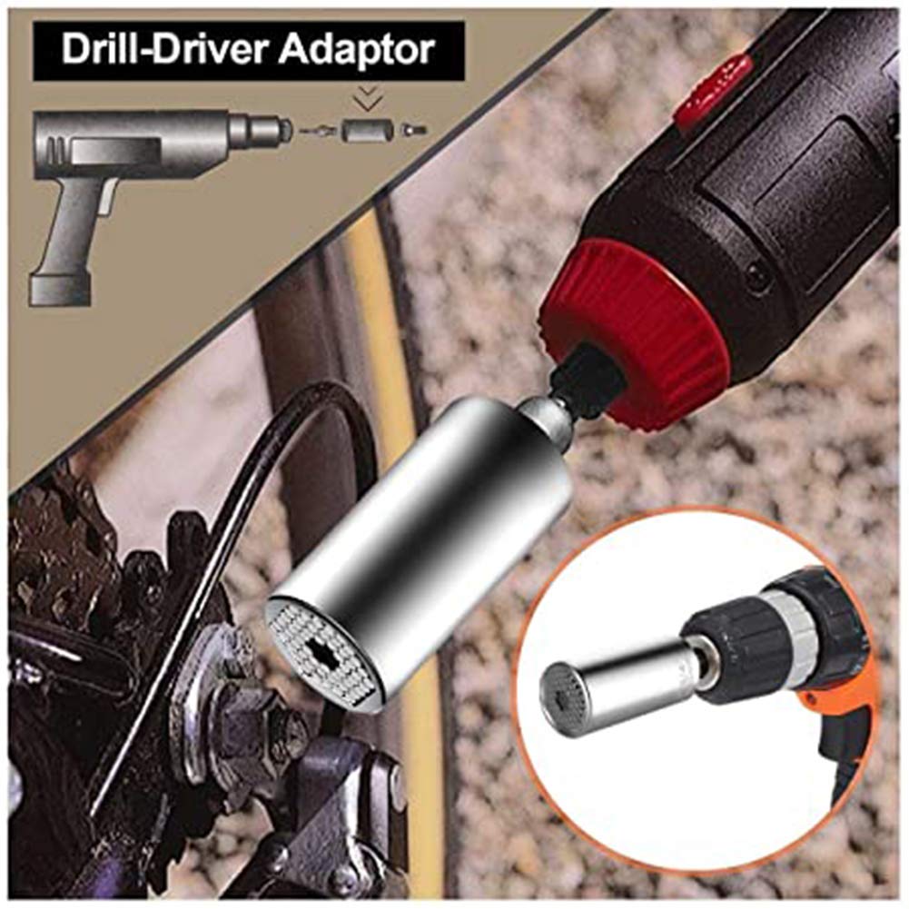 BE-TOOL Universele dopsleutelset, boormachine-adapter