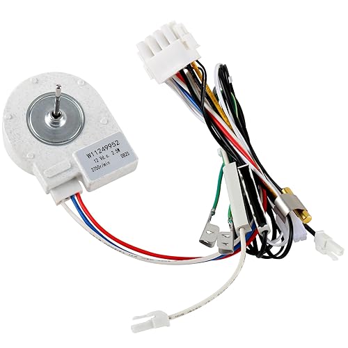W11249952 Motor de ventilador evaporador compatible con Whirlpool KitchenAid Maytag Refrigerador, pieza de repuesto W11039078 4816041 AP6796905