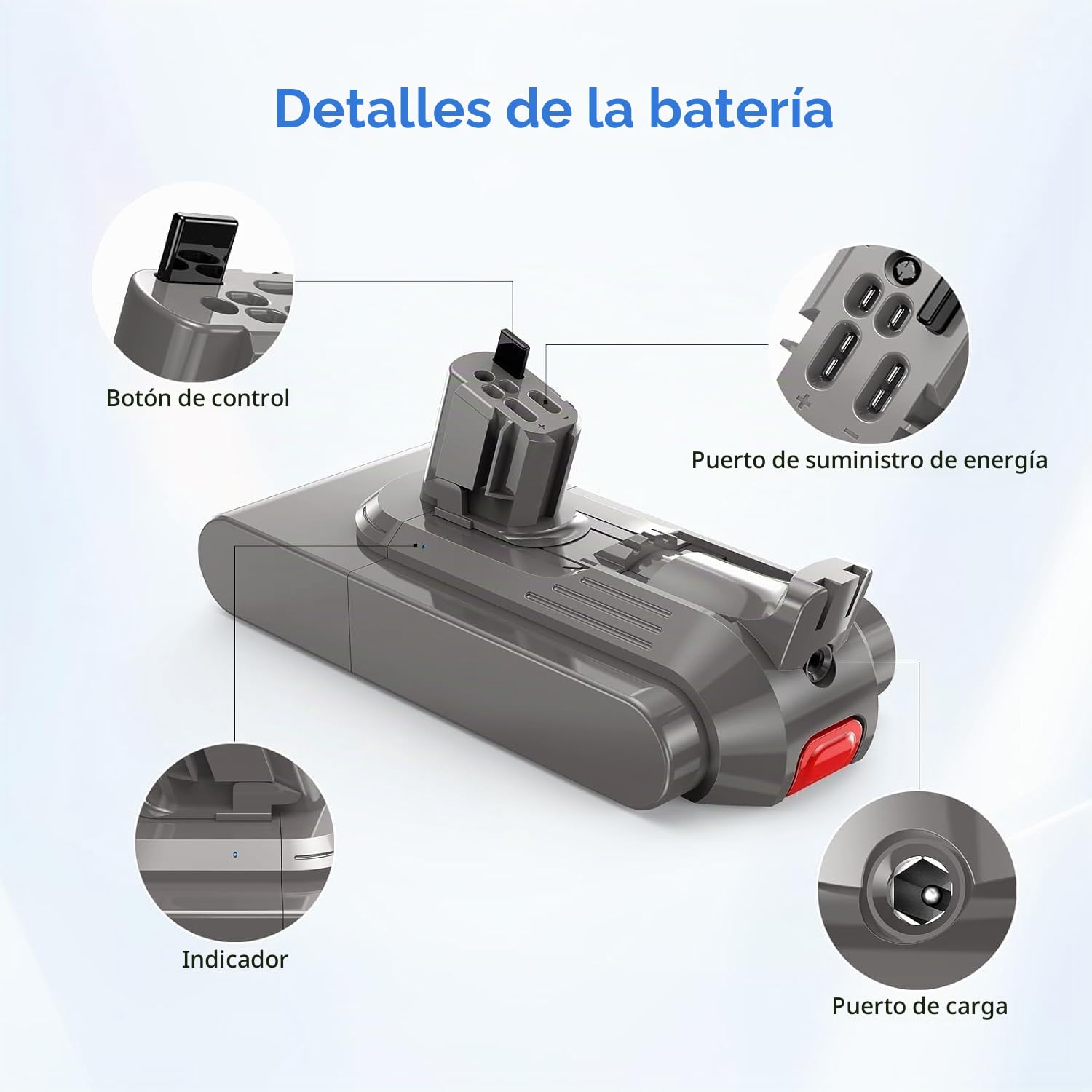 25,2 V 3900 mAh Batería de Repuesto para Dyson V11 V15 SV15 SV16 SV18, V11 Torque Drive V11 Absolute Extra V11 Complete Extra V11 Fluffy Extra, 970425-01, 970938-01 (No para Tipo Atornillado)