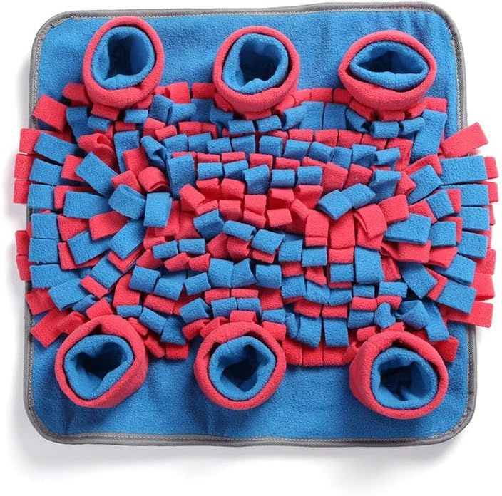 Woozapet Snuffle Mat for Dogs, Boredom Buster Interactive Puzzle Feeding Mat, Encourages Natural Foraging Skills and Stress Relief Small/Medium/Large