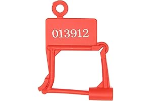 100 Pack Plastic Padlocks Security Seal, Numbered Tamper Evident Disposable Lock for...