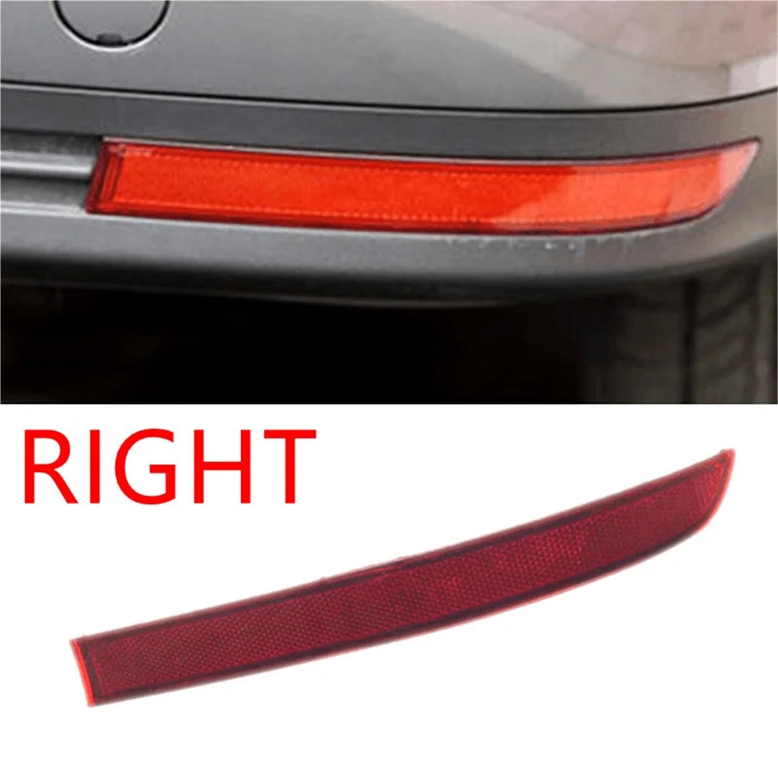 Cinta Adhesiva Reflectante para coche Tiras reflectoras de luz para parachoques trasero izquierdo y derecho, compatibles con Volkswagen Touran 2006-2010, accesorios exteriores para coche.(A Pair-2Pcs)