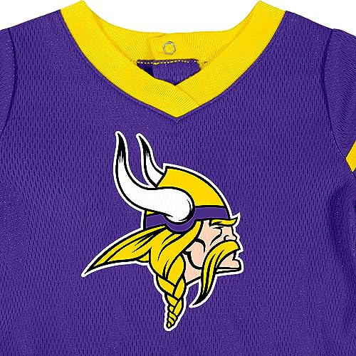 Image of Gerber NFL Baby Girls Jersey Dress and Diaper Cover