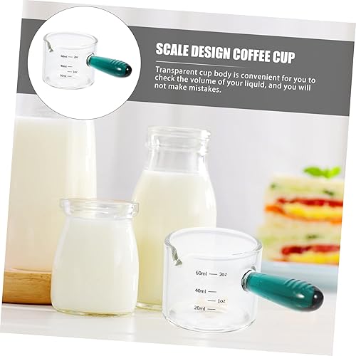 Miniatura 9 de Luxshiny Jarra de mezcla graduada de vino con leche cacerola de té para cocina mini suace anti taza resistente al calor jarras verdes calentador de