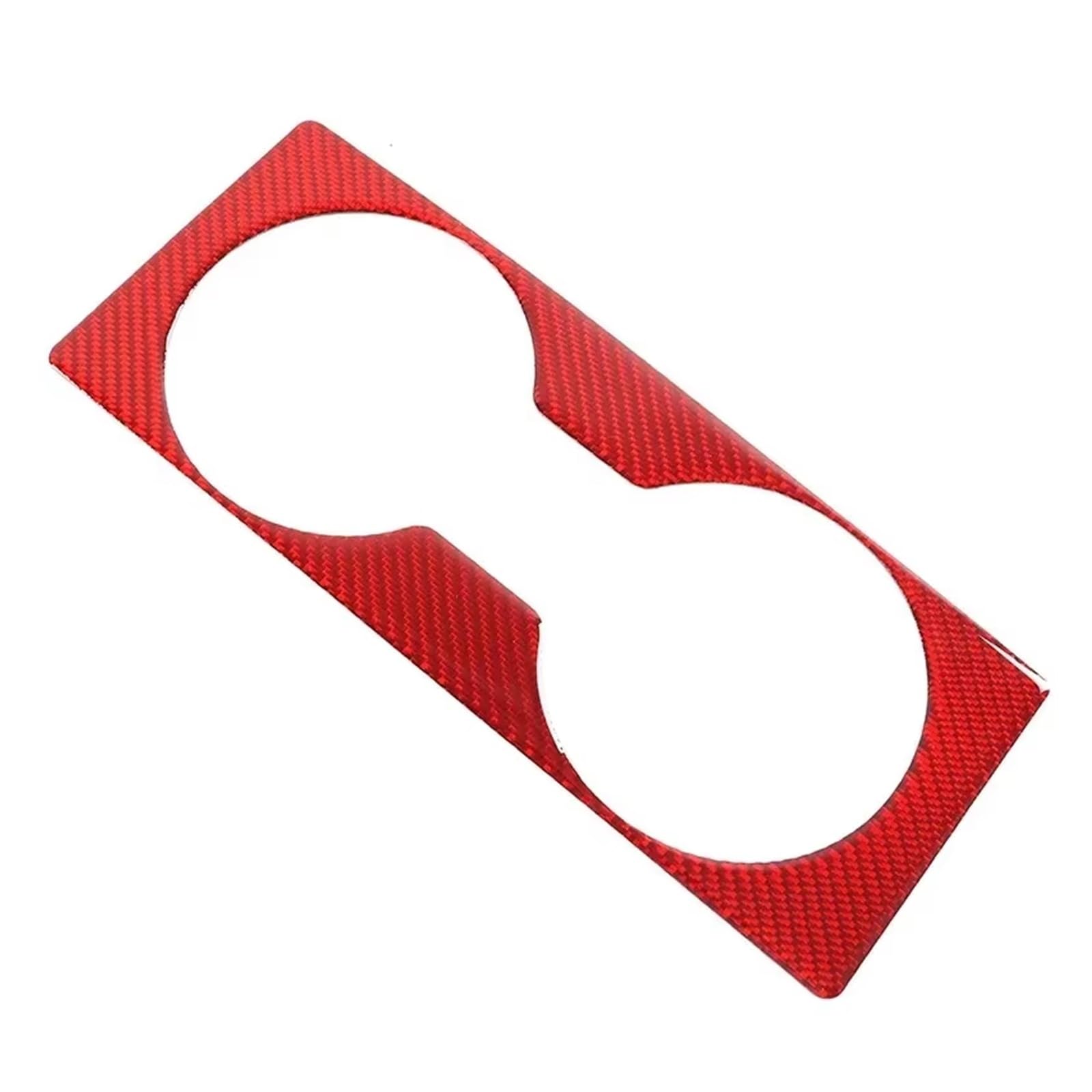 Interior Trim For Hummer H2 2003-2007 Car Central Control Water Cup Holder Panel Decorative Sticker Interior Car Interior(Carbon Fiber(Red))